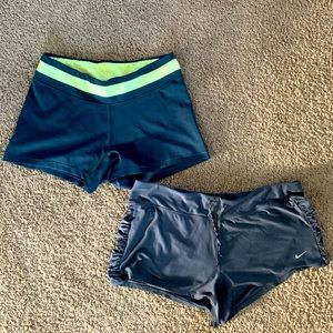 Set of 2 Adidas Climalite and Nike Dri-Fit Shorts